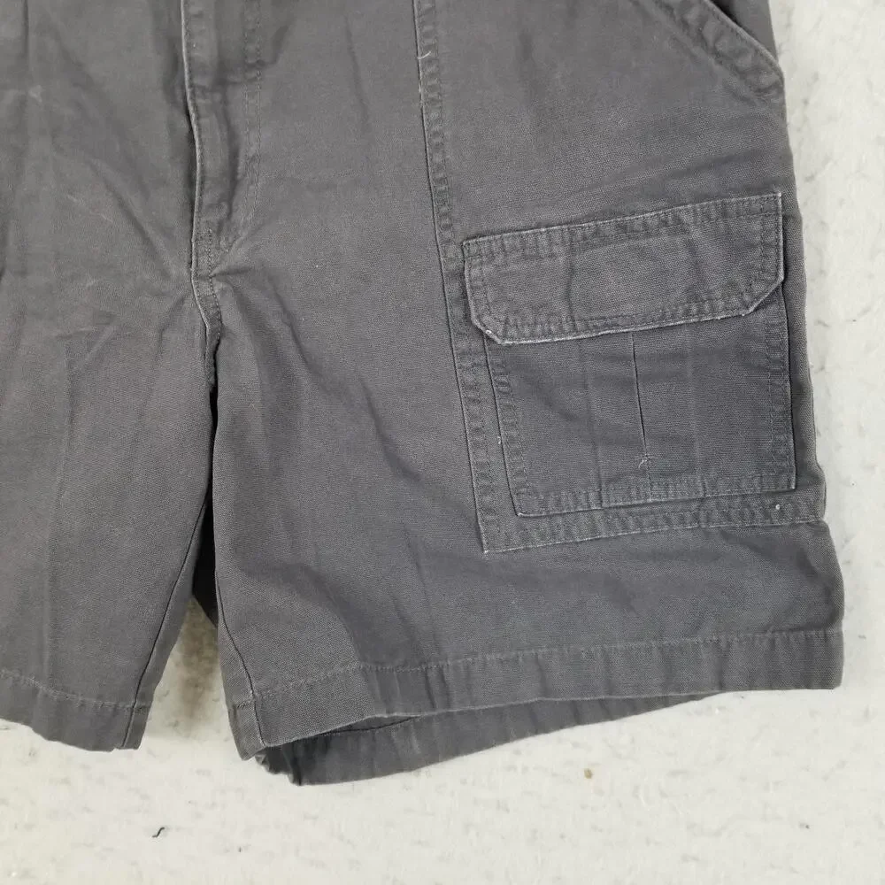 Savane Cargo Shorts Mens 38 Gray 100% Cotton Casual Outdoor‎ Pockets Classic